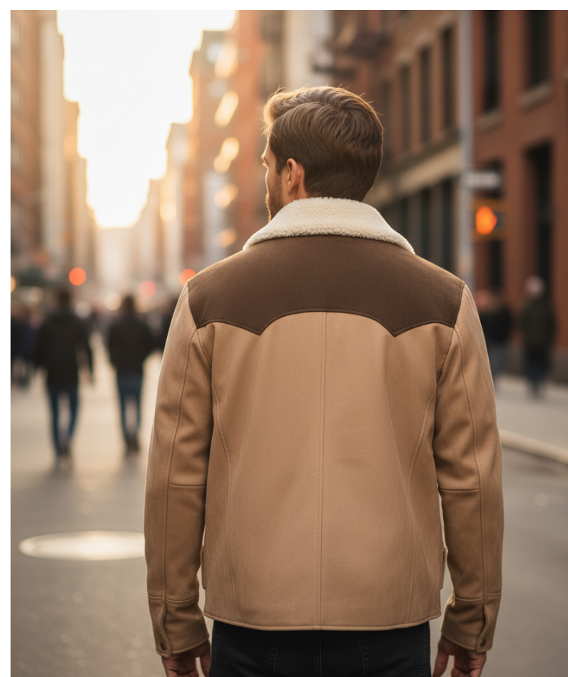 John Dutton Yellowstone Jacket | Brown Cowhide Coat - Image 2