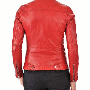 Aaron Craft Women's real Cowhide Bomber Biker Jacket