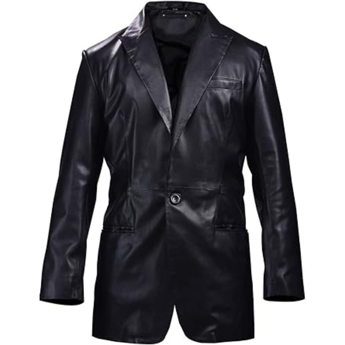 Bellevear Formal Blazar Coat Office Wear Casual Men Real Cowhide Jacket Classic