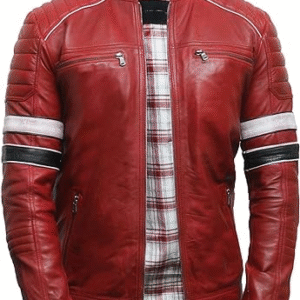 Black Cowhide Jacket Mens - Cafe Racer Real sheepskin Cowhide Distressed Motorcycle Jacket