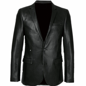 Black Real real Cowhide Blazer for Men