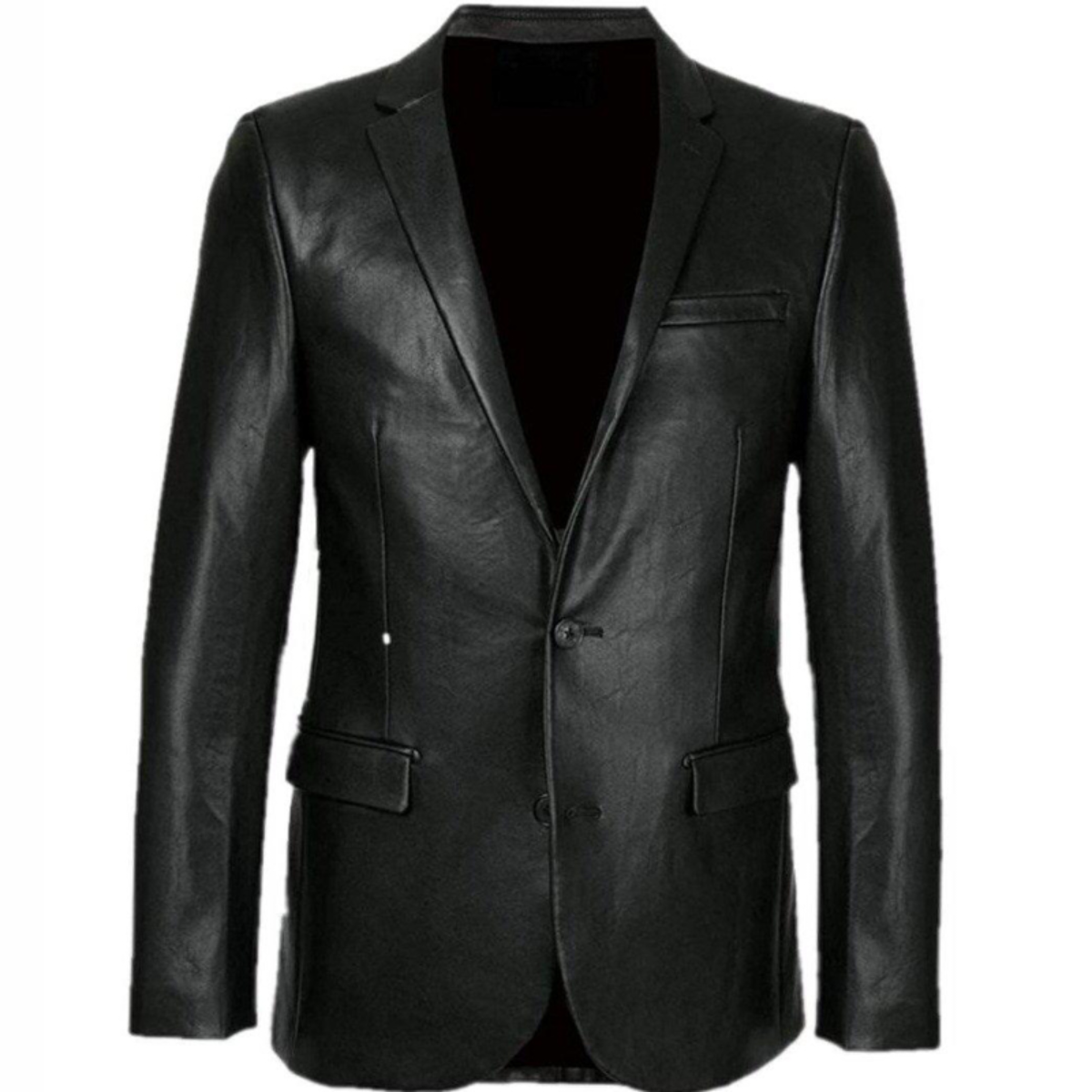 Black Real real Cowhide Blazer for Men