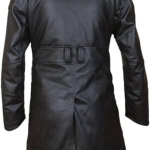 Blade Runner 2049 Office K Ryan Gosling Cosplay Mens Fur Shearling Collar Winter Cowhide Tranch Coat