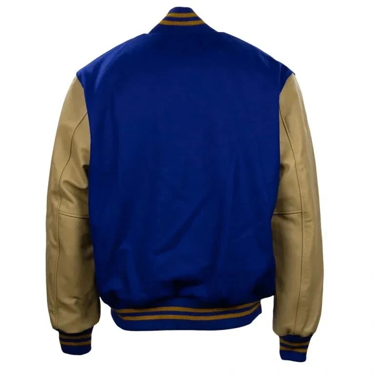 Brooklyn Dodgers 1951 Wool & Cowhide Full-Zip Varsity Letterman Men's Jacket - Image 2