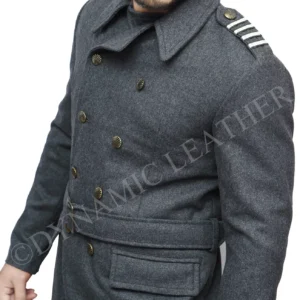 Captain Jack Harkness Grey Wool Fabric Fashion Cabin