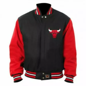 Chicago Bulls Letterman Bomber Varsity Wool Jacket