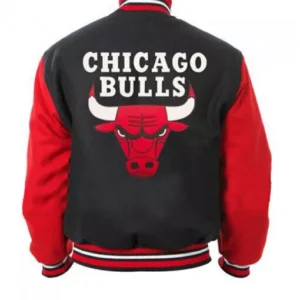 Chicago Bulls Letterman Bomber Varsity Wool Jacket