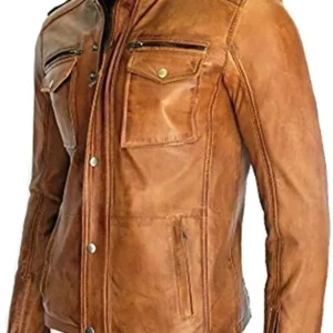 Classyak Men's Fashion Real Cowhide Jacket