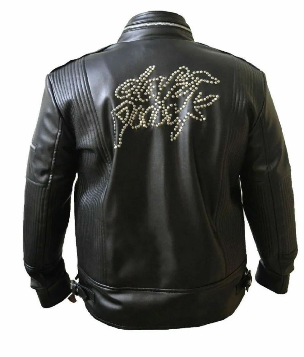 DAFT PUNK ELECTROMA BLACK Cowhide JACKET - Image 3