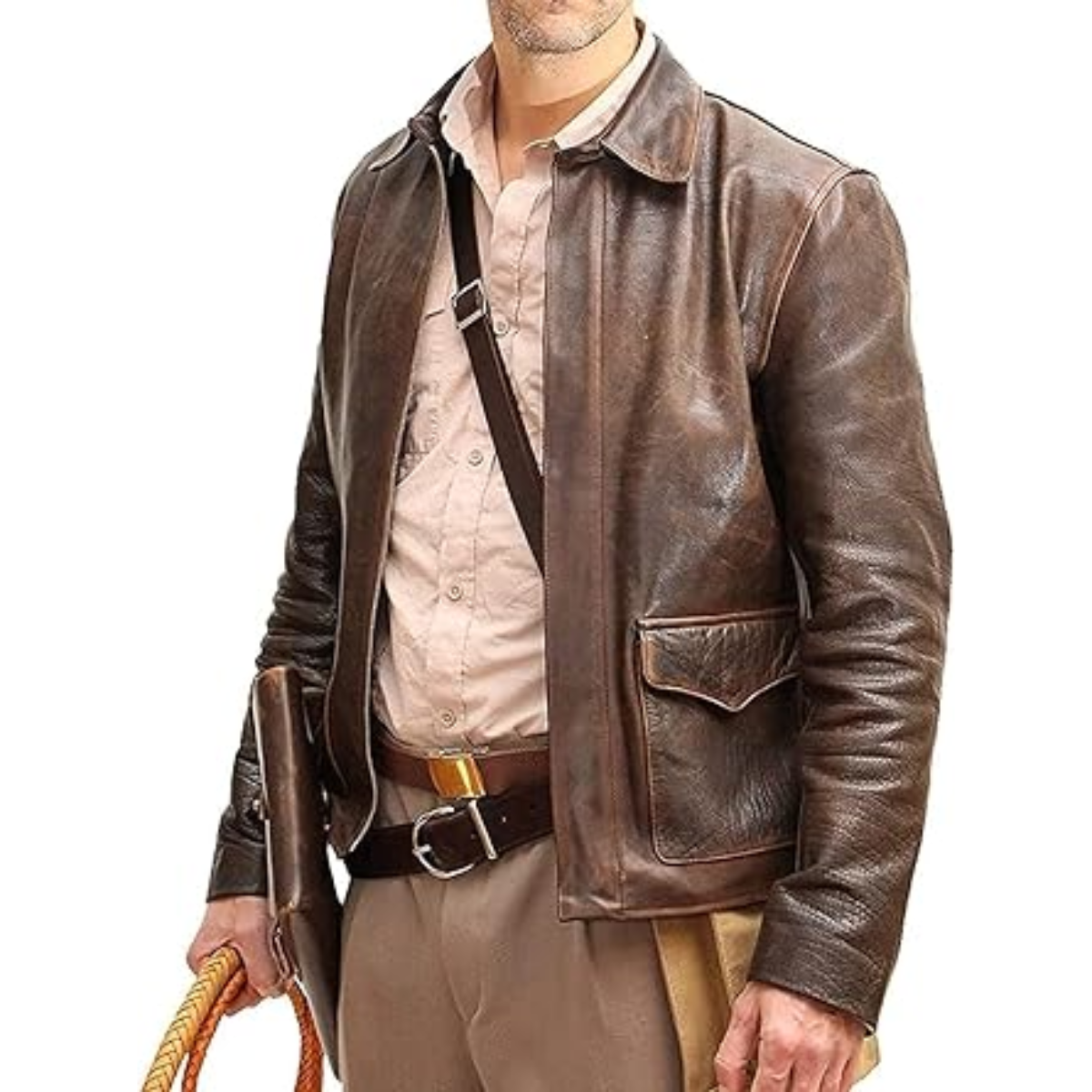 Desired Jackets mens Men's Brown Cowhide Jacket Cowhide Jacket - Image 3