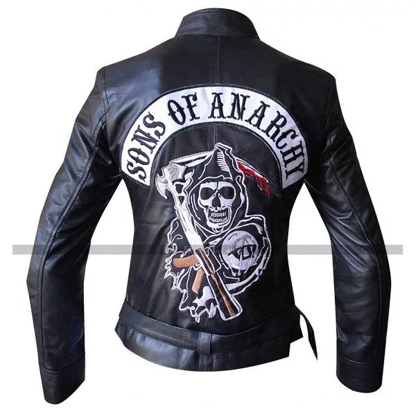 Gemma Teller Morrow Black Cowhide Sons of Anarchy Jacket - Image 2