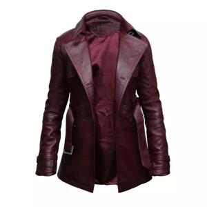 Genuine Cowhide Biker Jacket Coat Style Women Vintage Retro Design