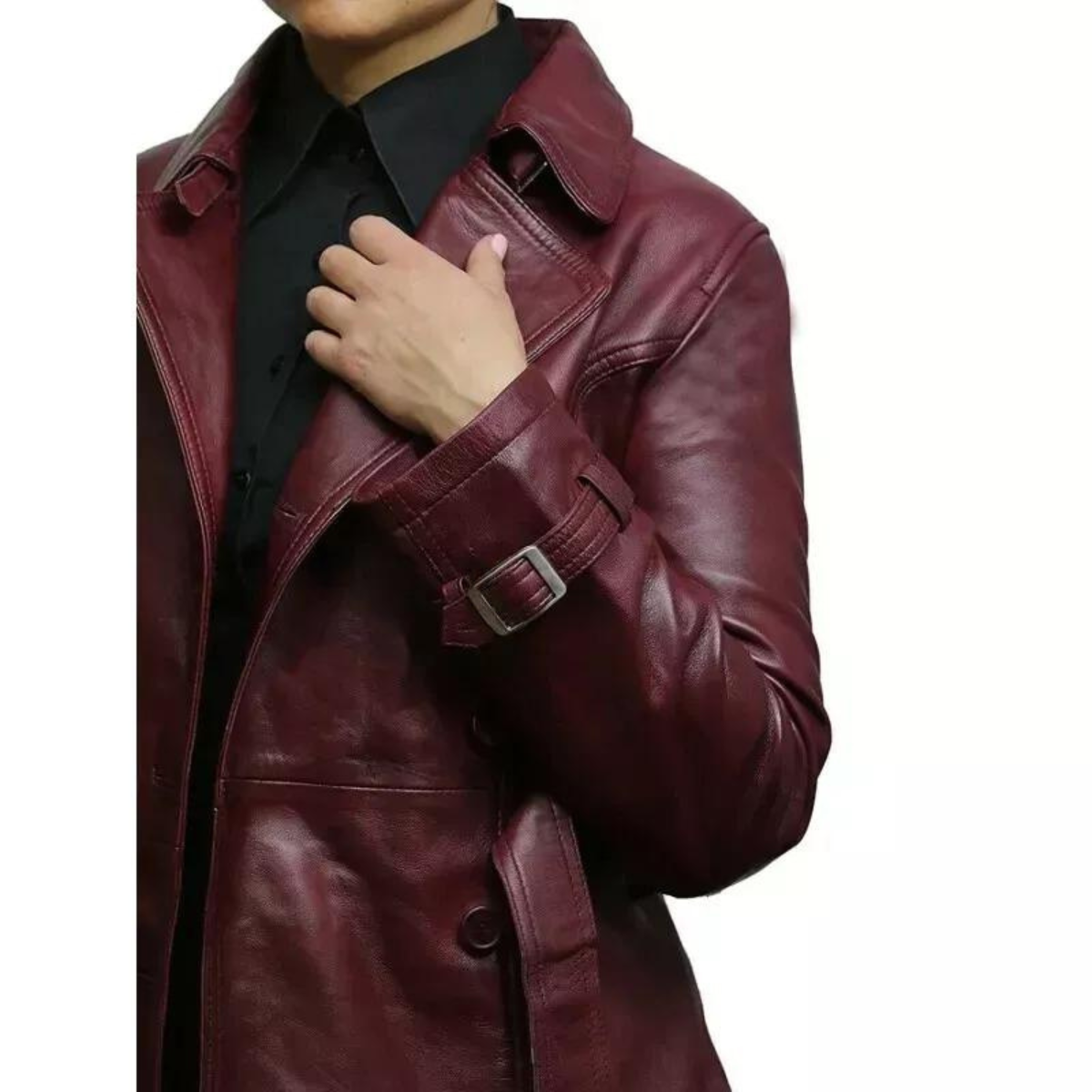 Genuine Cowhide Biker Jacket Coat Style Women Vintage Retro Design - Image 3