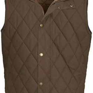 John Dutton Brown Quilted Vest Yellowstone