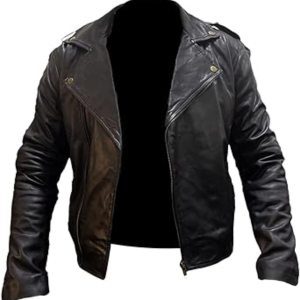 Johnny Depp Wade Walker Cry Baby Motorcycle Brando Black Cowhide Jacket