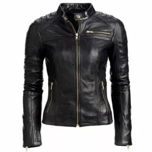 Lost Girl Anna Silk Black Cowhide Jacket