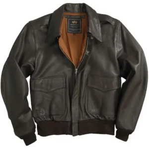 Men's Air Force A-2 Cowhide Flight Bomber Jacket