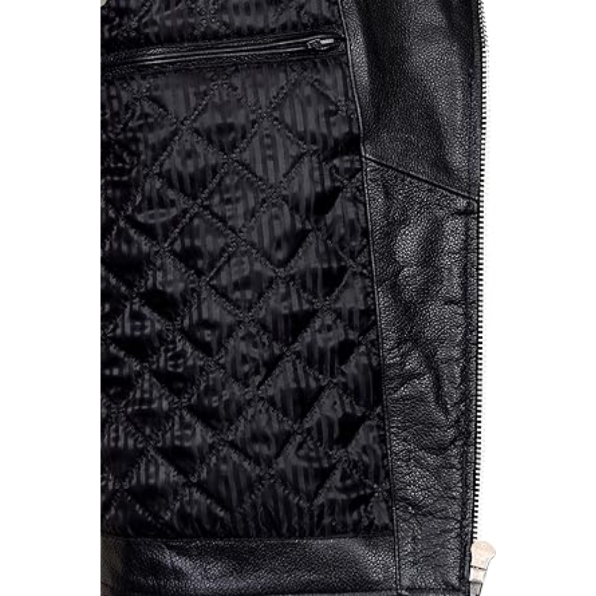 Men's Black METAL SPIKES Brando Jacket Motorcycle Cowhide Real Cowhide Jacket - Image 5