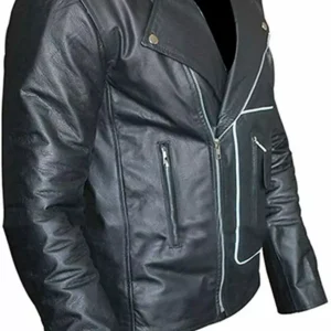 Men’s Grease T Birds Black Motorcycle Cowhide Jacket