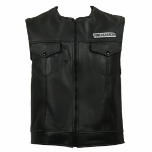 Men's SOA Sons of Anarchy Real Cowhide Vest – BNWT