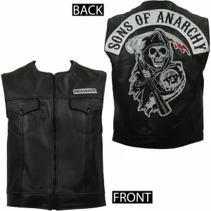 Men's SOA Sons of Anarchy Real Cowhide Vest – BNWT