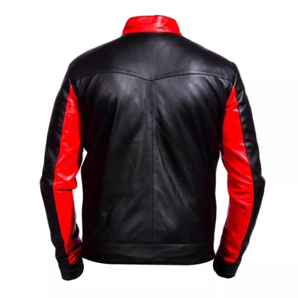 Men's Vintage Black & Red Beyond Bruce Wayne Motorbike Costume Jacket - Image 2