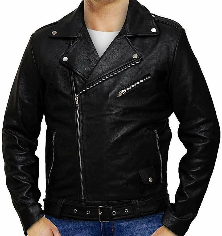 Mens Riverdale Southside Serpents Faux Cowhide Biker Club Jughead Jones Jacket