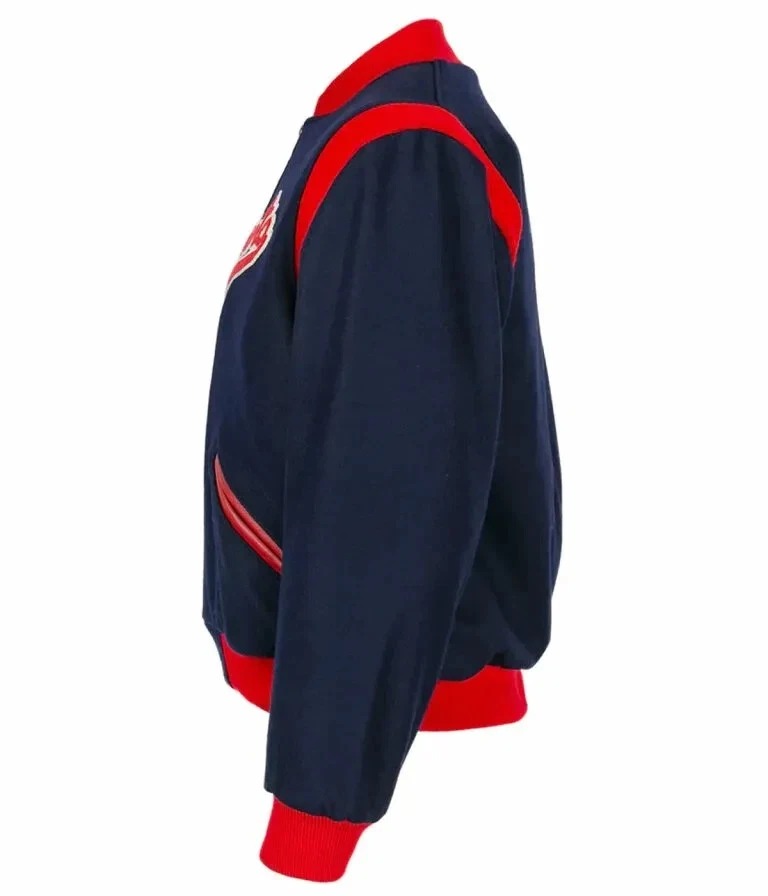 Minnesota Twins Blue Varsity Wool Bomber Letterman Jacket Free Shipping - Image 2