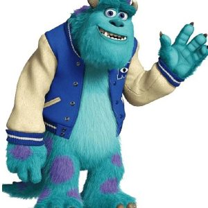 Monsters University James Sullivan Letterman Wool Cowhide Sleeves Varsity Jacket