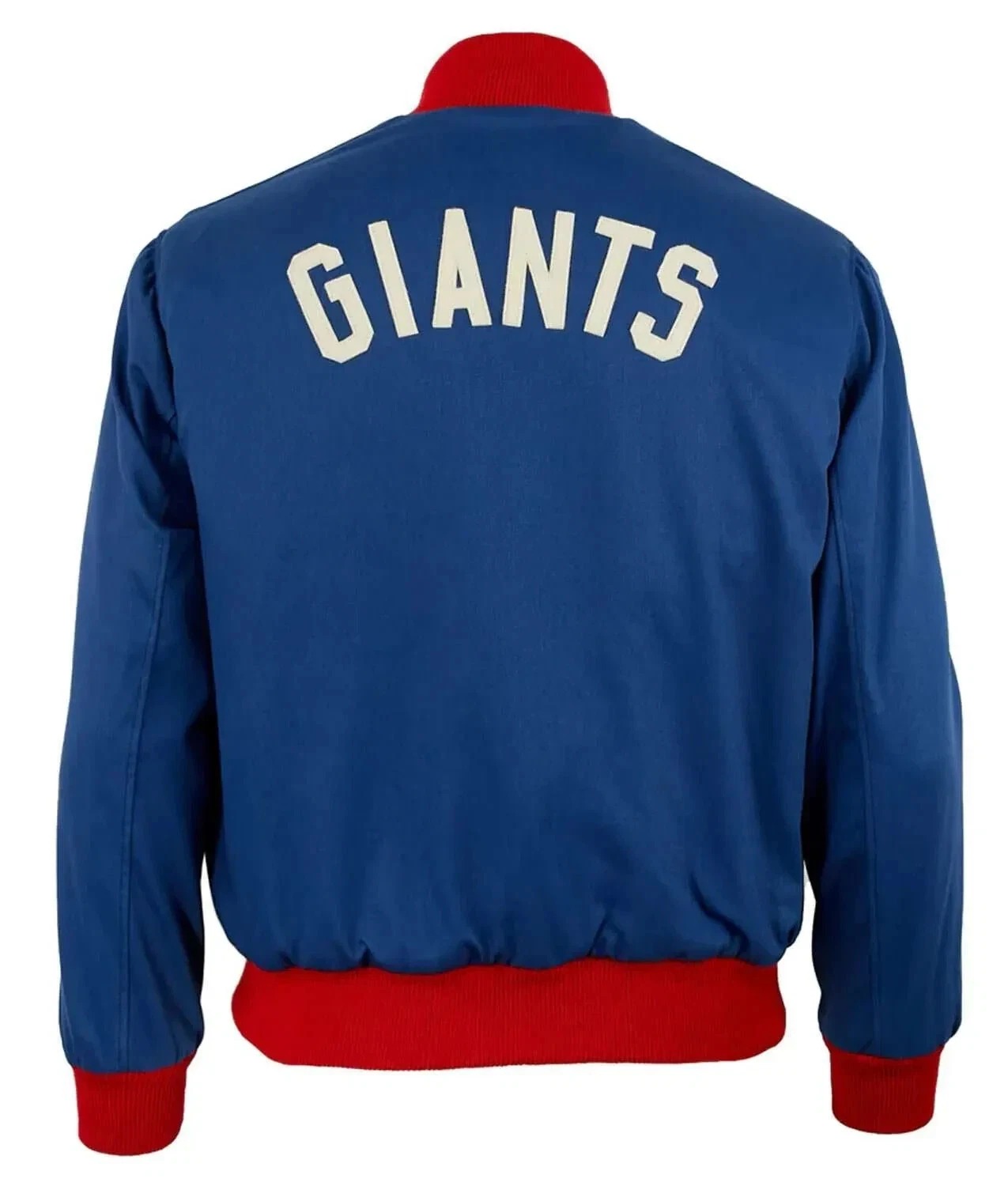 NY New York Giants 1959 Blue Wool Varsity Letterman Men's Football Bomber Jacket - Image 4