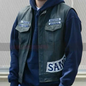 New Sons of Anarchy Biker Vest | SOA Motorcycle Highway Gangs Real Cowhide Vest