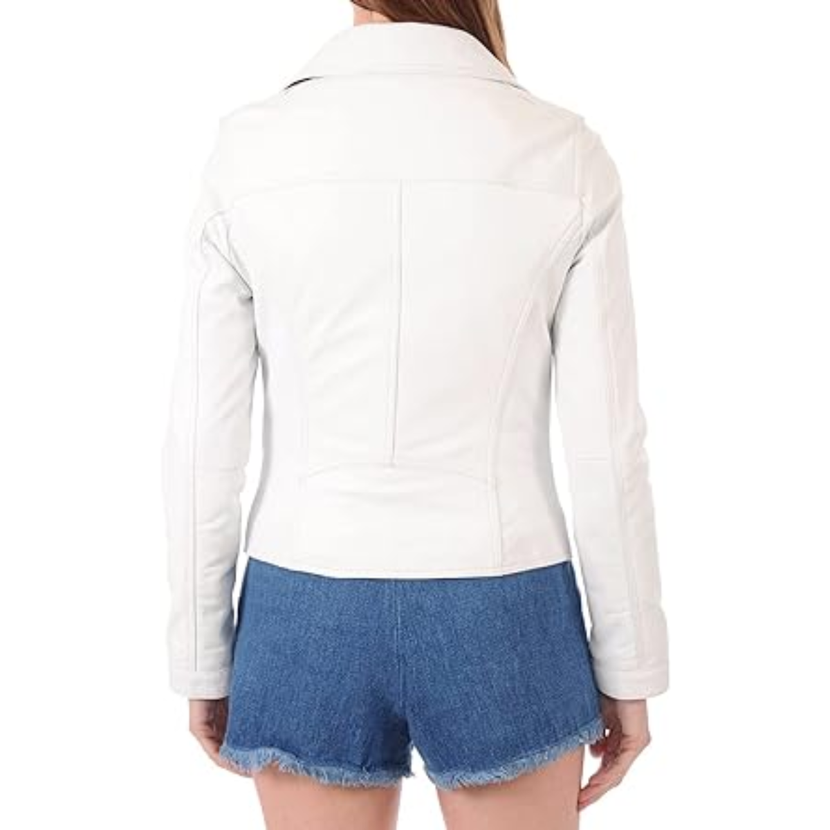 ROYAL Women's Cowhide Jackets Motorcycle Bomber Biker Genuine real Cowhide Jacket For Women's 133 - Image 3