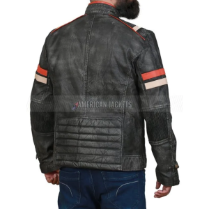 Retro Cafe Racer Cowhide Jacket for Men