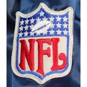 San Diego Chargers 80’s Navy Blue Full-Snap Satin Bomber Varsity Men's Jacket