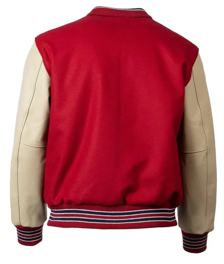St. Louis Cardinals 1940 Red Wool Genuine Cowhide Sleeves Varsity Men's Jacket - Image 4