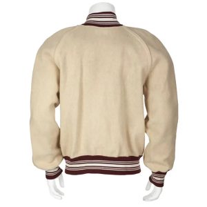 Texas A&M Aggies 1954-57 Cream Wool Varsity Women's Letterman Bomber Jacket
