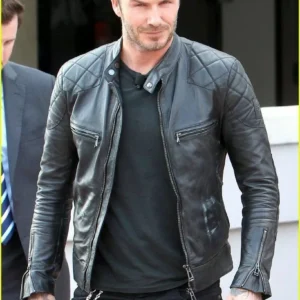 Men’s David Beckham Cowhide Biker Jacket