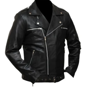 The Walking Dead Negan Jeffrey Dean Morgan Black Cowhide Jacket