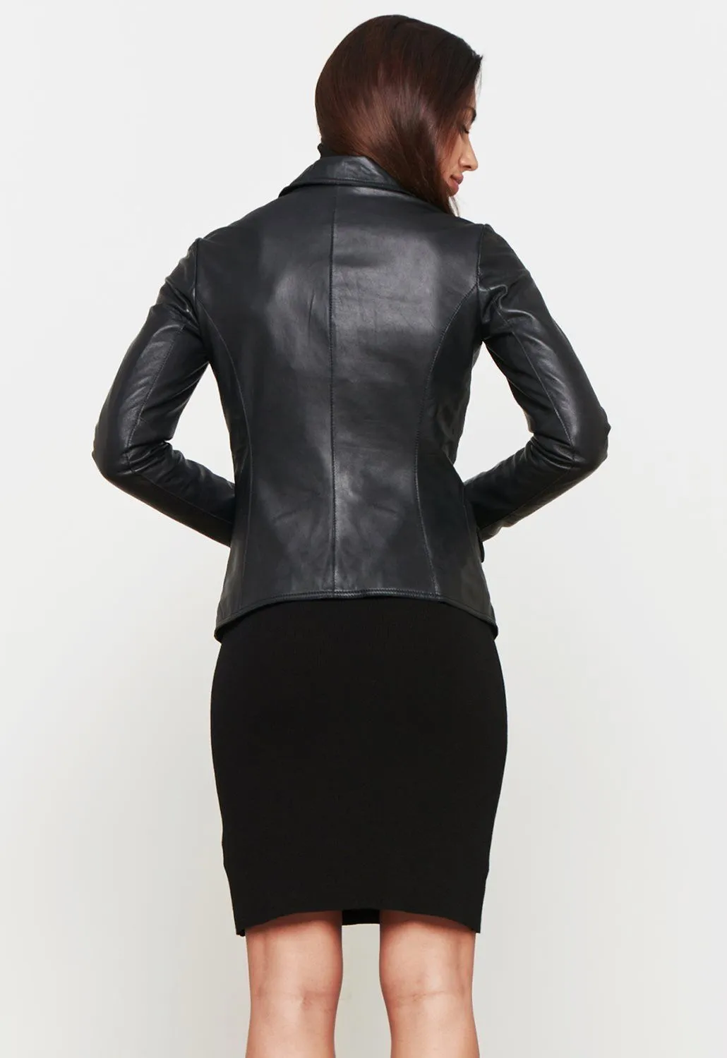 real Cowhide Blazer Jackets for Women - Image 3