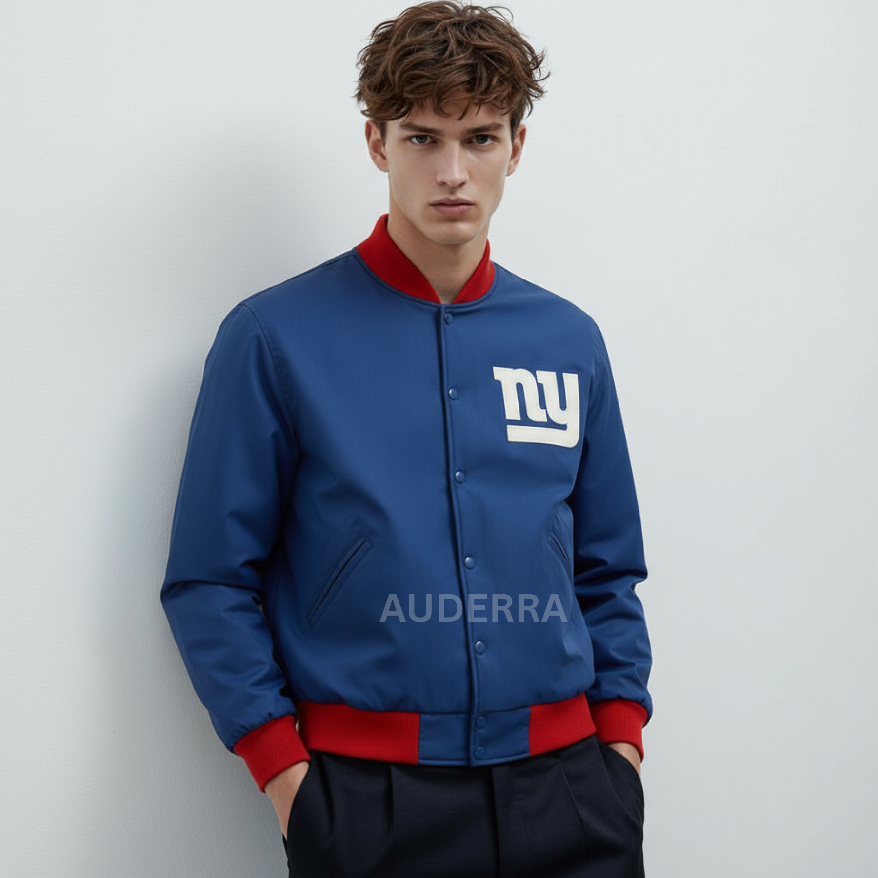 NY New York Giants 1959 Blue Wool Varsity Letterman Men's Football Bomber Jacket