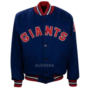 New York NY Giants 1932 Blue Wool Varsity Full-Button Men's Letterman Jacket