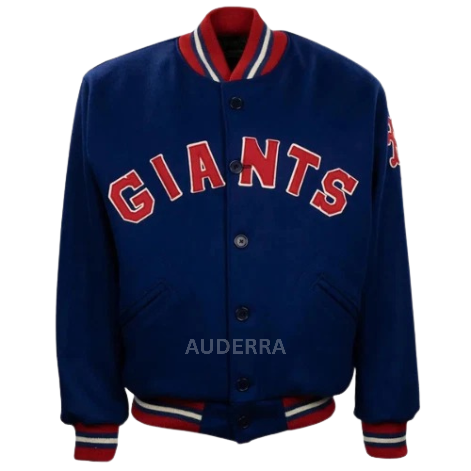 New York NY Giants 1932 Blue Wool Varsity Full-Button Men's Letterman Jacket