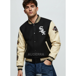 2005 Chicago White Sox Champions Wool Genuine Cowhide Varsity Letterman Jacket