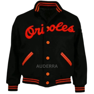 Baltimore Orioles 1966 Black Wool Bomber Varsity Men's Letterman Baseball Jacket